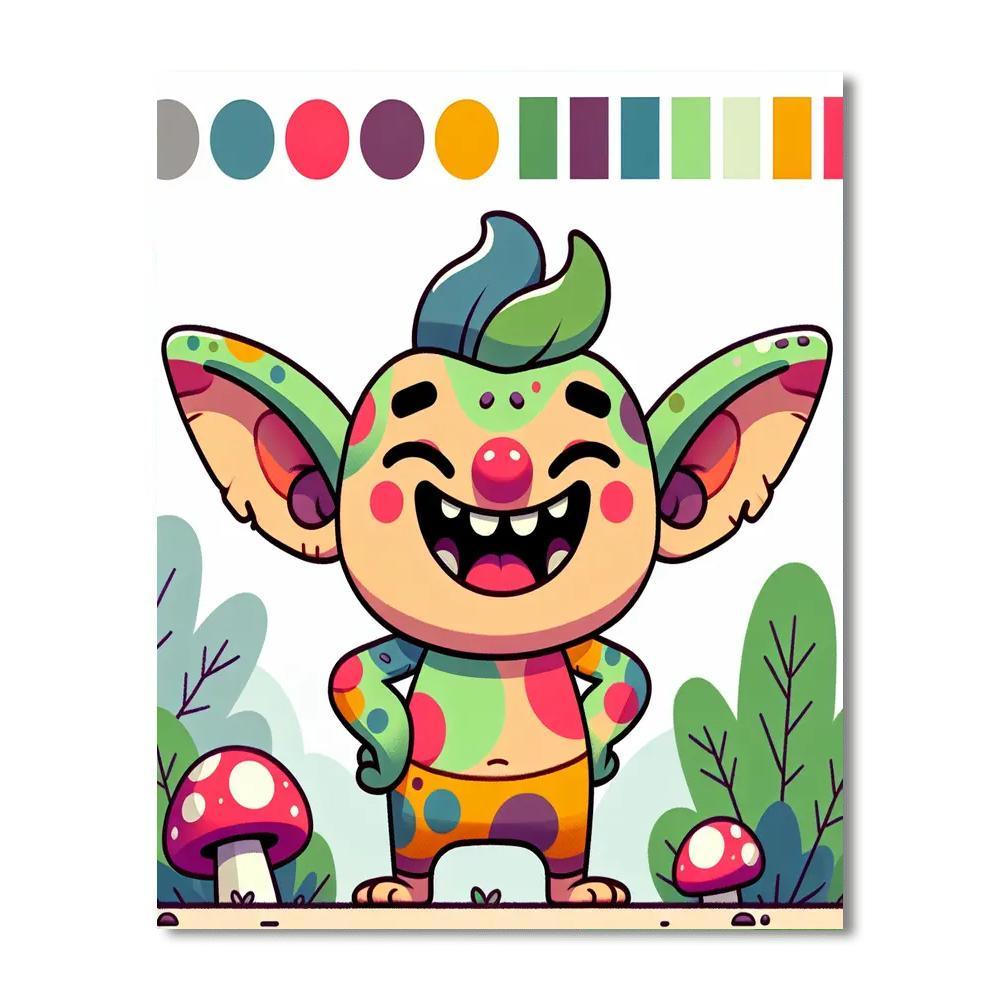 Giggling Goblin Painting Number Kit