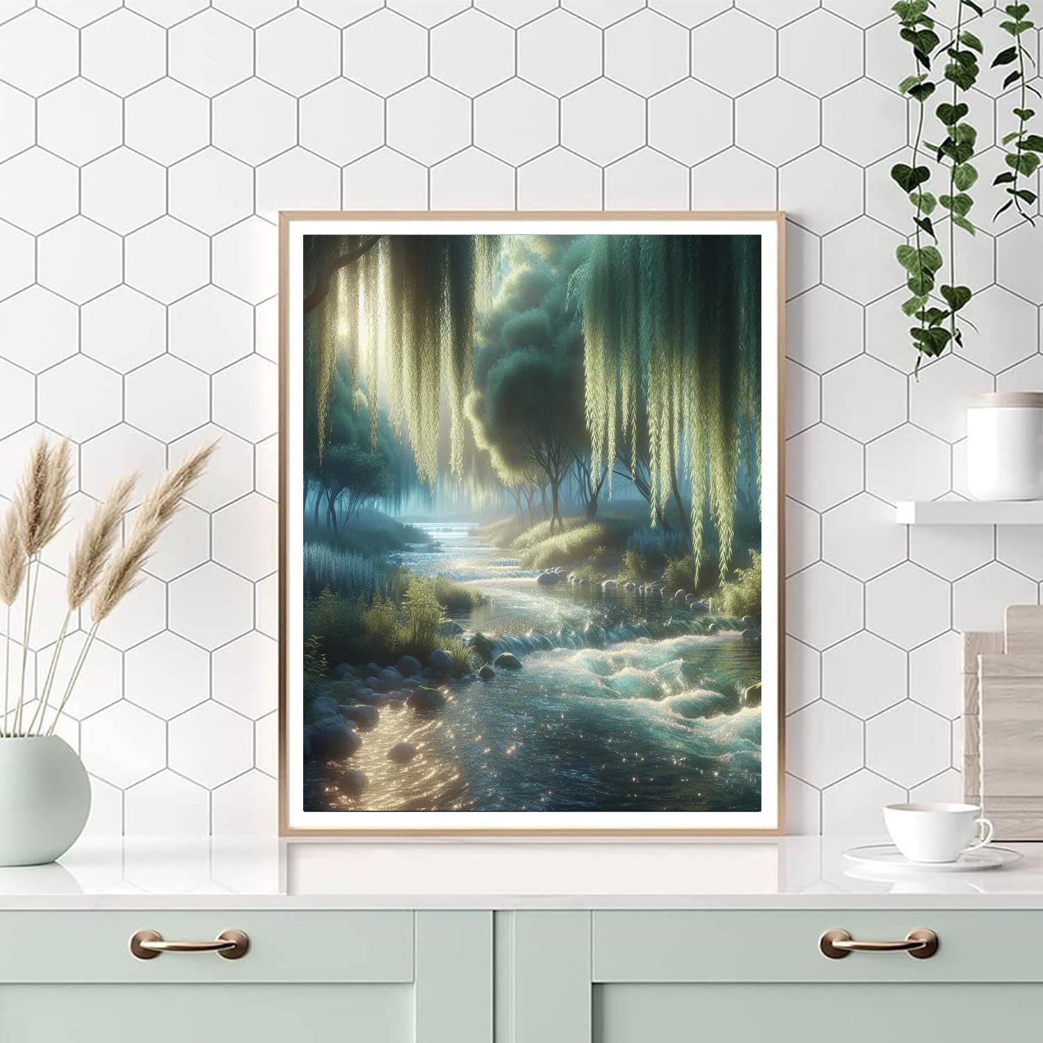 Enchanting Stream Sanctuary Paint By Numbers