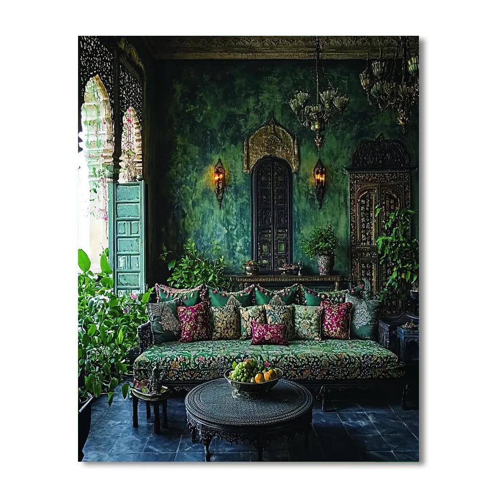 Nandalal Bose Inspired Mystical Gardens Of Monsoon  Paint By Number