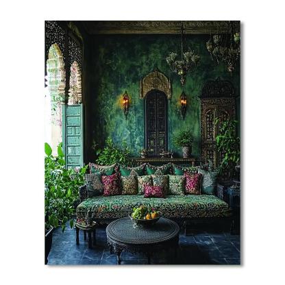 Nandalal Bose Inspired Mystical Gardens Of Monsoon  Paint By Number