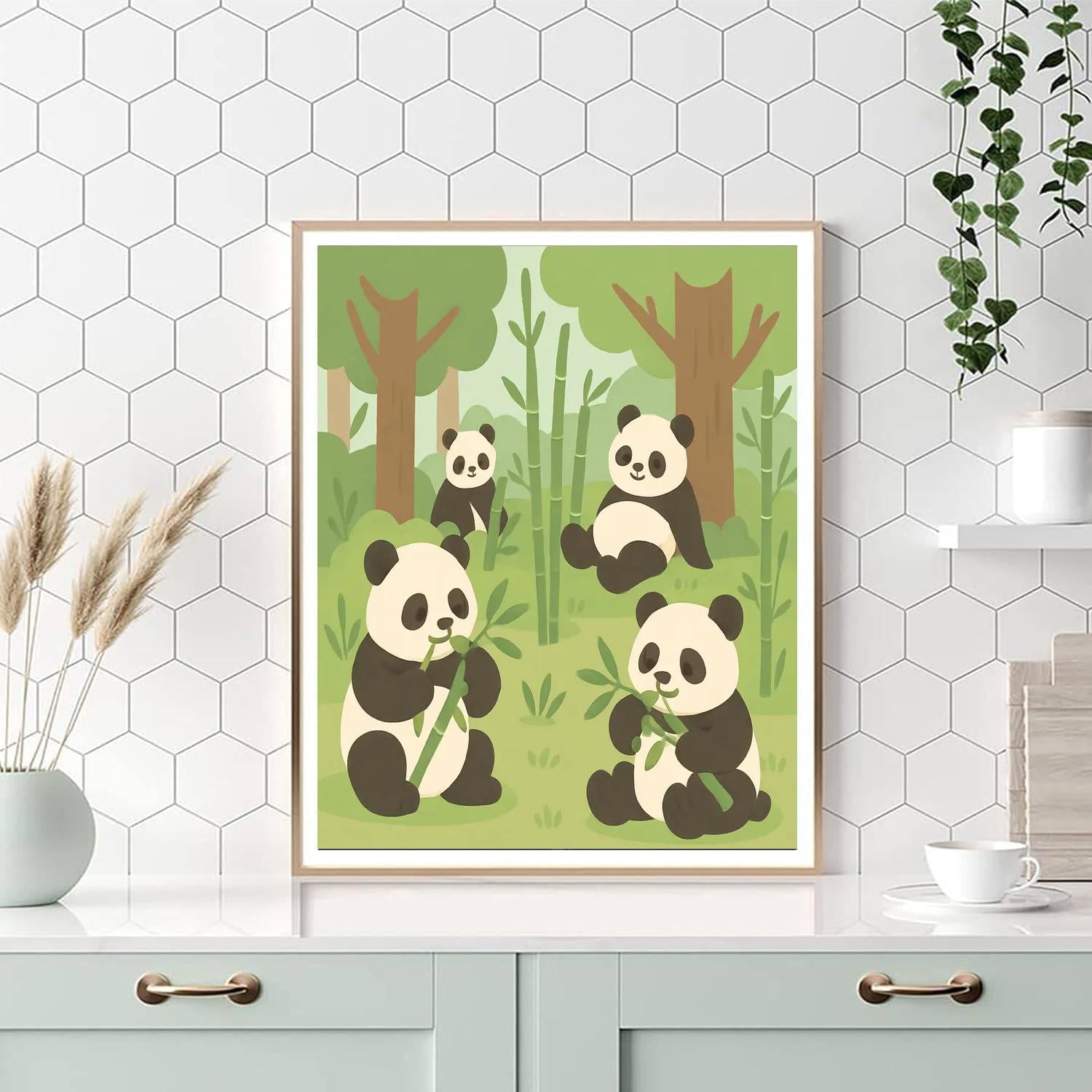 Giant Panda Preserve Paint By Numbers Kits