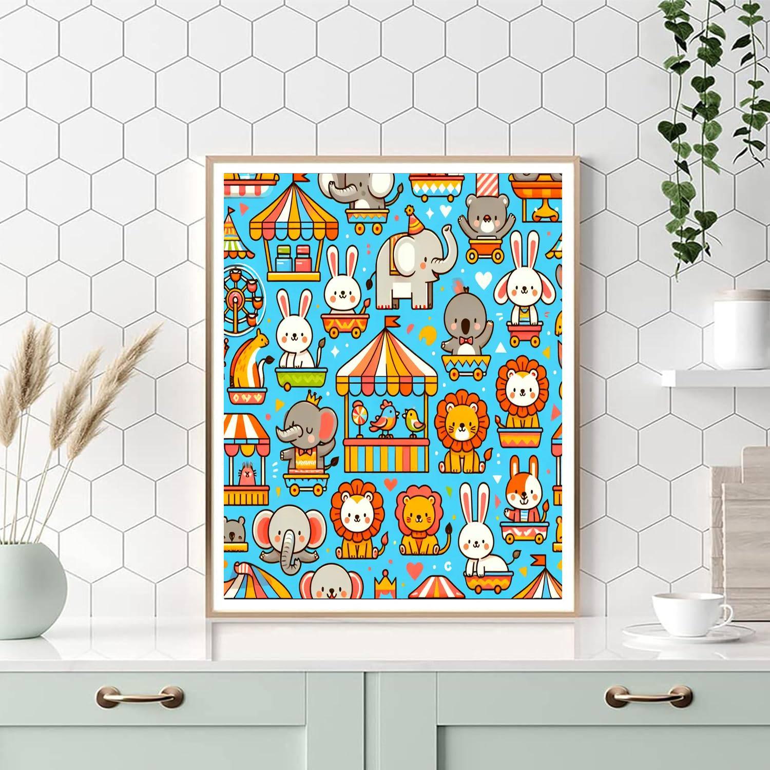 Silly Animal Carnival Paint By Numbers Kits