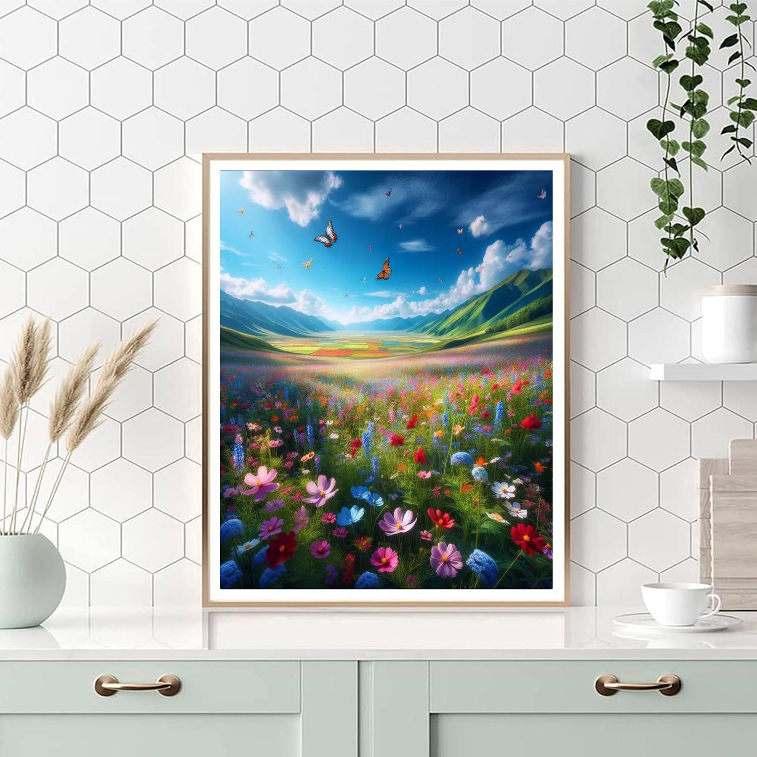Wildflower Field Bliss Painting By Numbers Kit