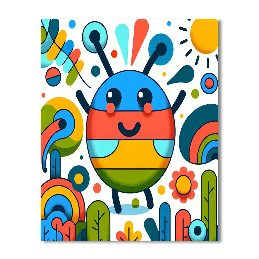 Dancing Doodlebug Painting By Numbers Kit