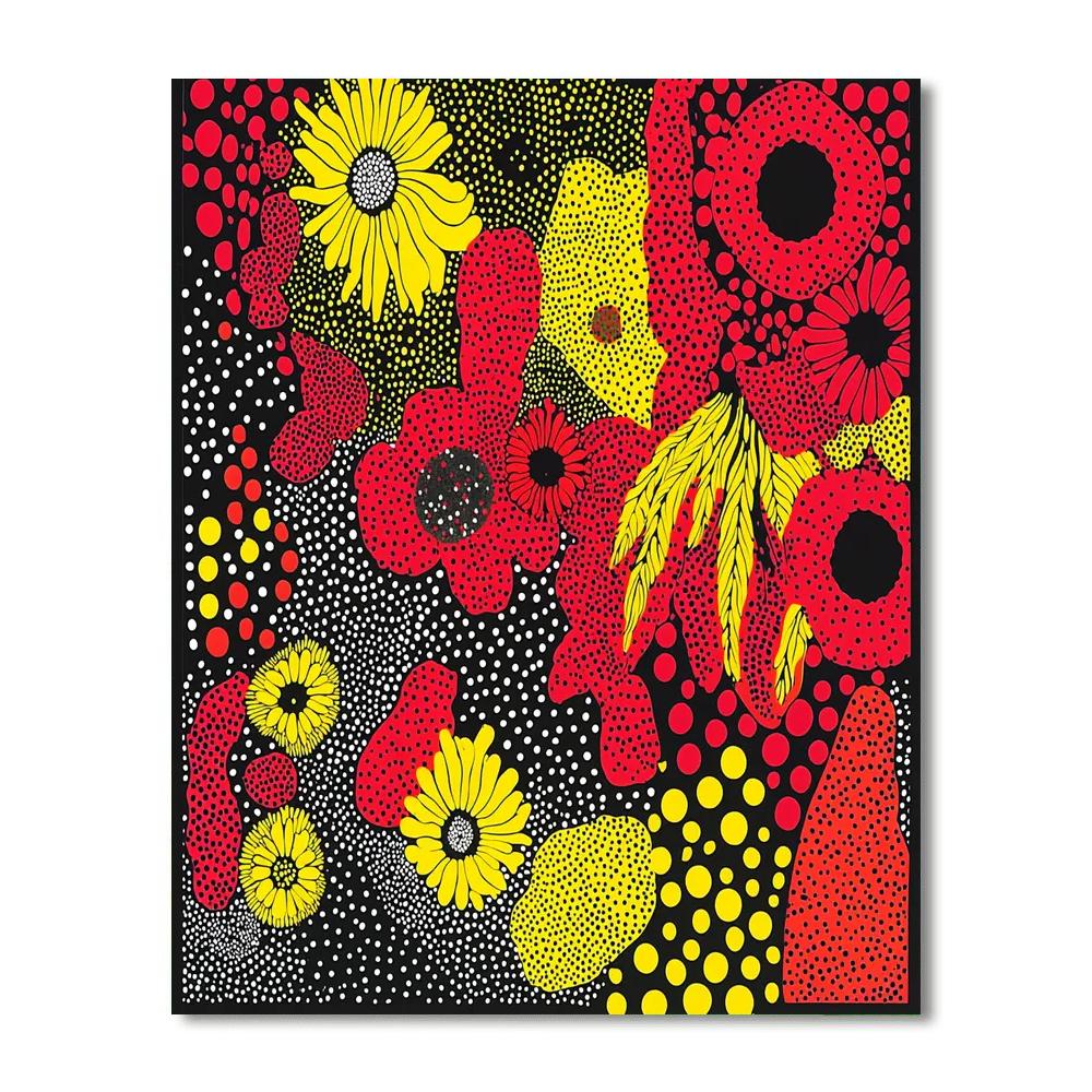 Yayoi Kusama Inspired Infinite Connections  Paint By Numbers