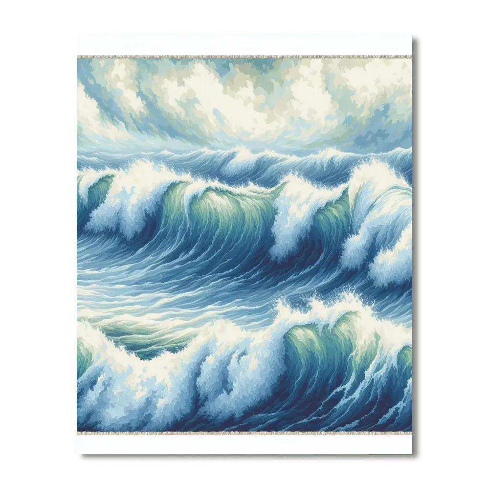 Ocean's Echoes Tapestry Paint By Numbers