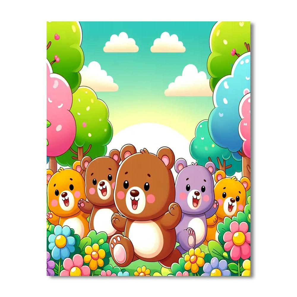 Adventurous Explorer Bears Paint By Number
