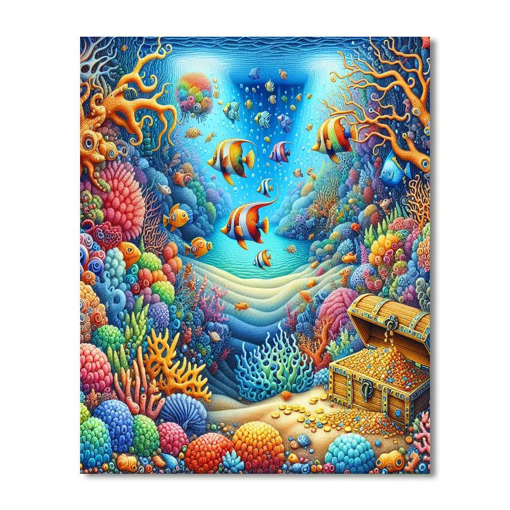 Undersea Fantasy Adventure Numbered Painting Kits