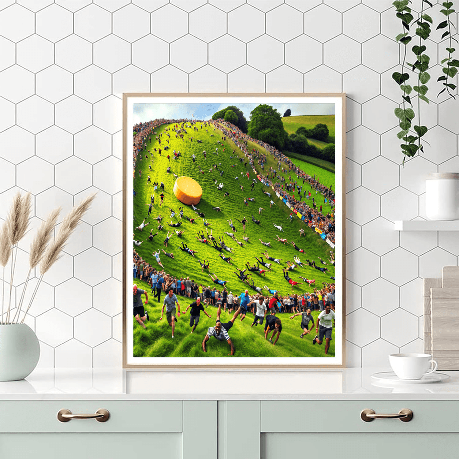 Cooper's Hill Cheese Rolling - England DIY Paint By Numbers