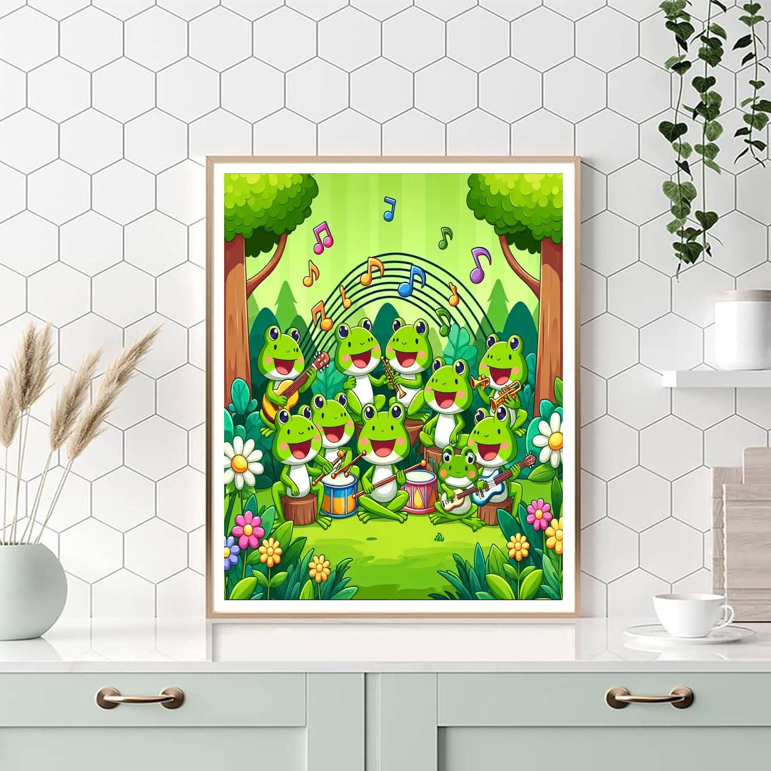 The Singing Frog Band Painting By Numbers Kit