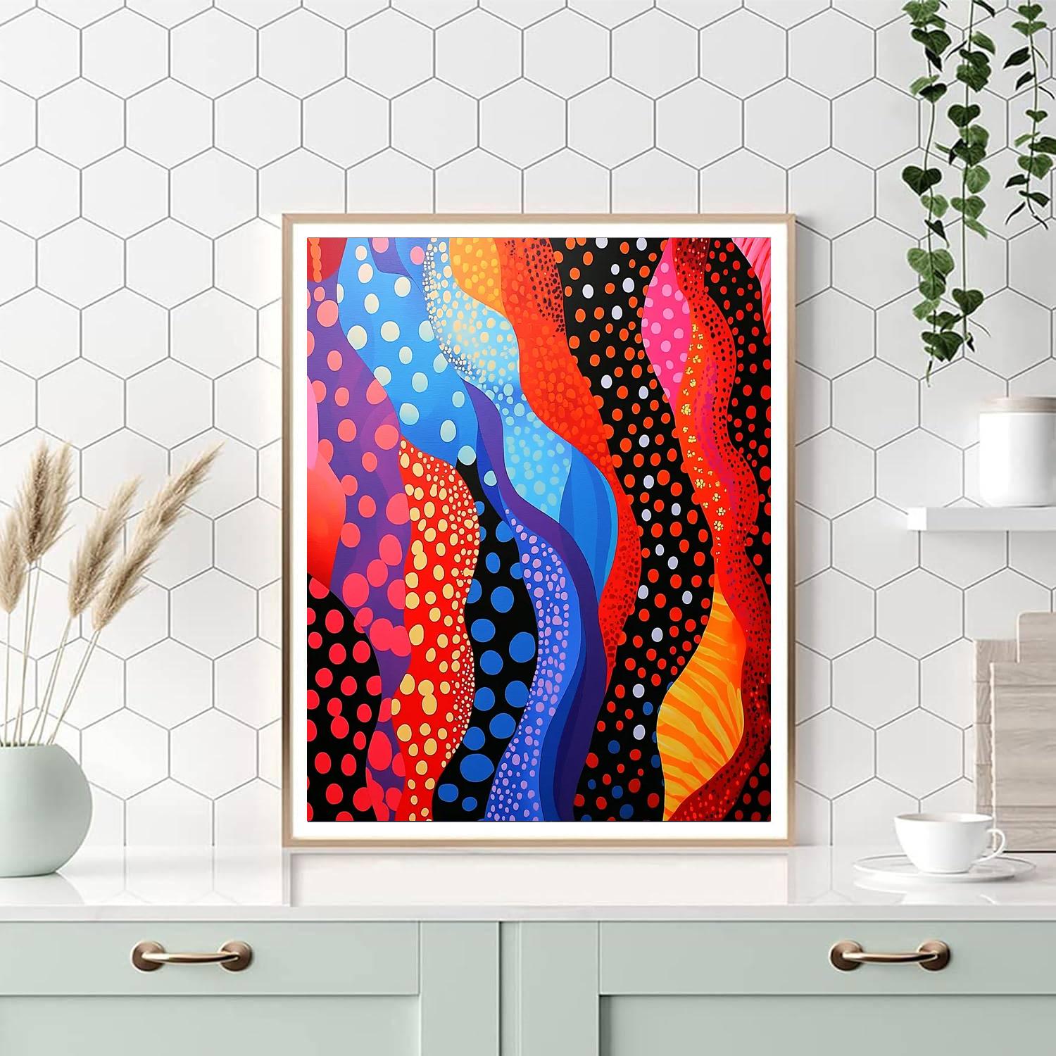 Yayoi Kusama Inspired Kaleidoscope Of Emotions  DIY Paint By Numbers