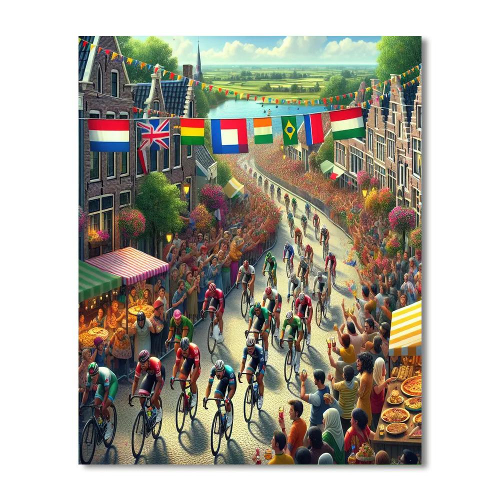 World Cup Of Cycling - Netherlands Paint By Color