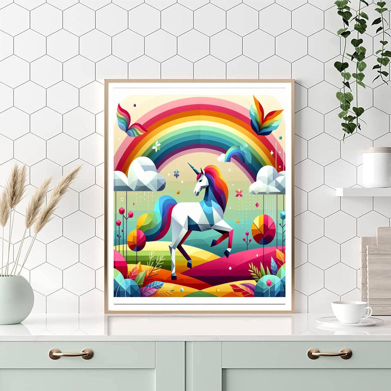 Enchanted Unicorn Journey Paint By Numbers Art
