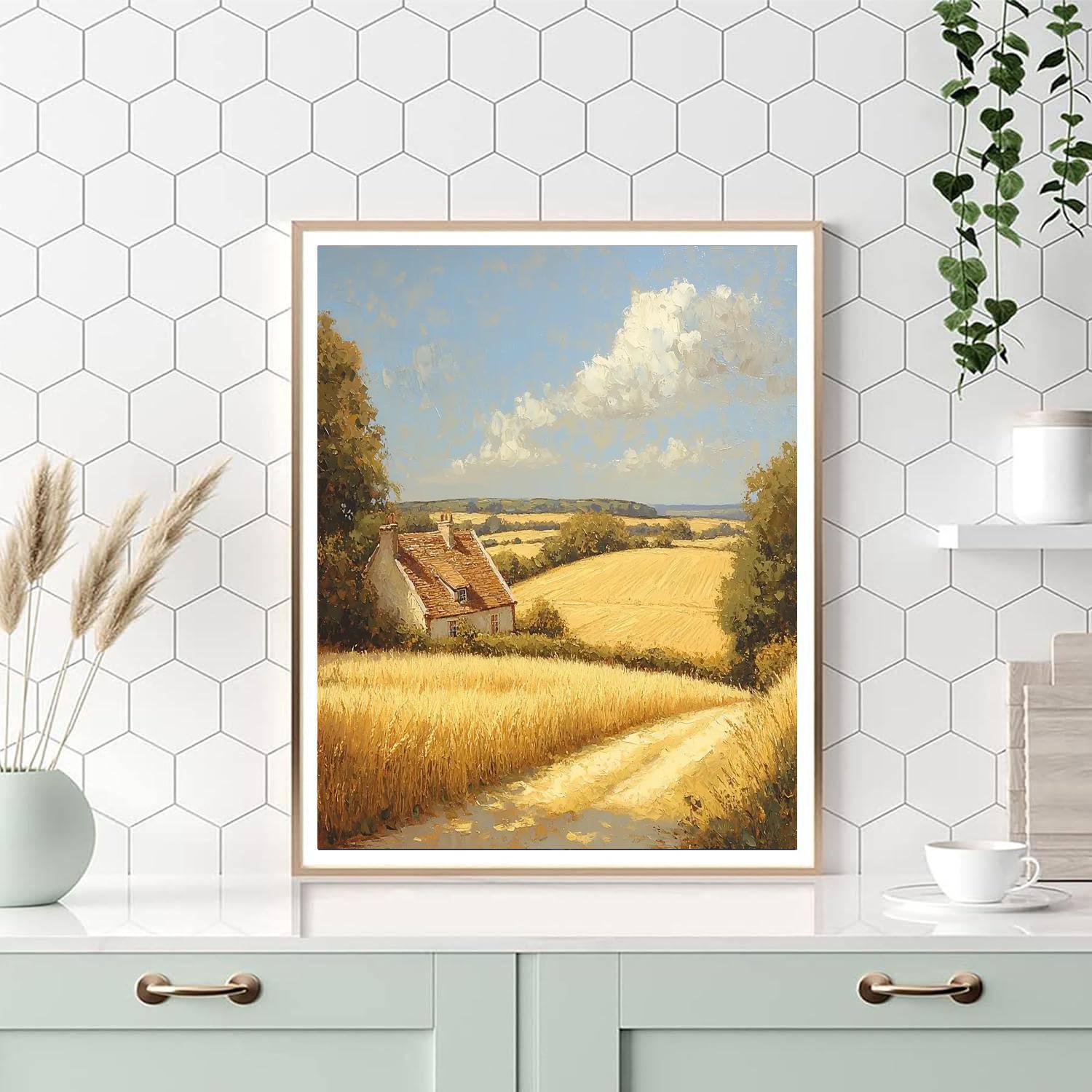 Impressionist Style Inspired Whispering Wheat  Paint By Numbers Kits