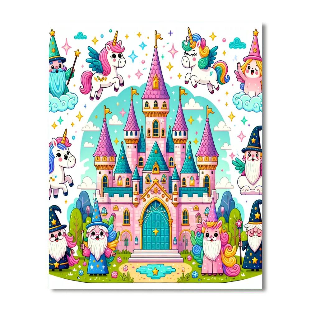 Castle Of Wonders Adventure Paint By Numbers Art