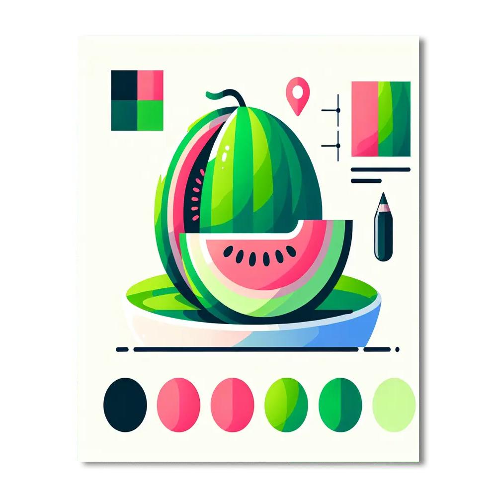 Mellow Melons Paint By Numbers Kits