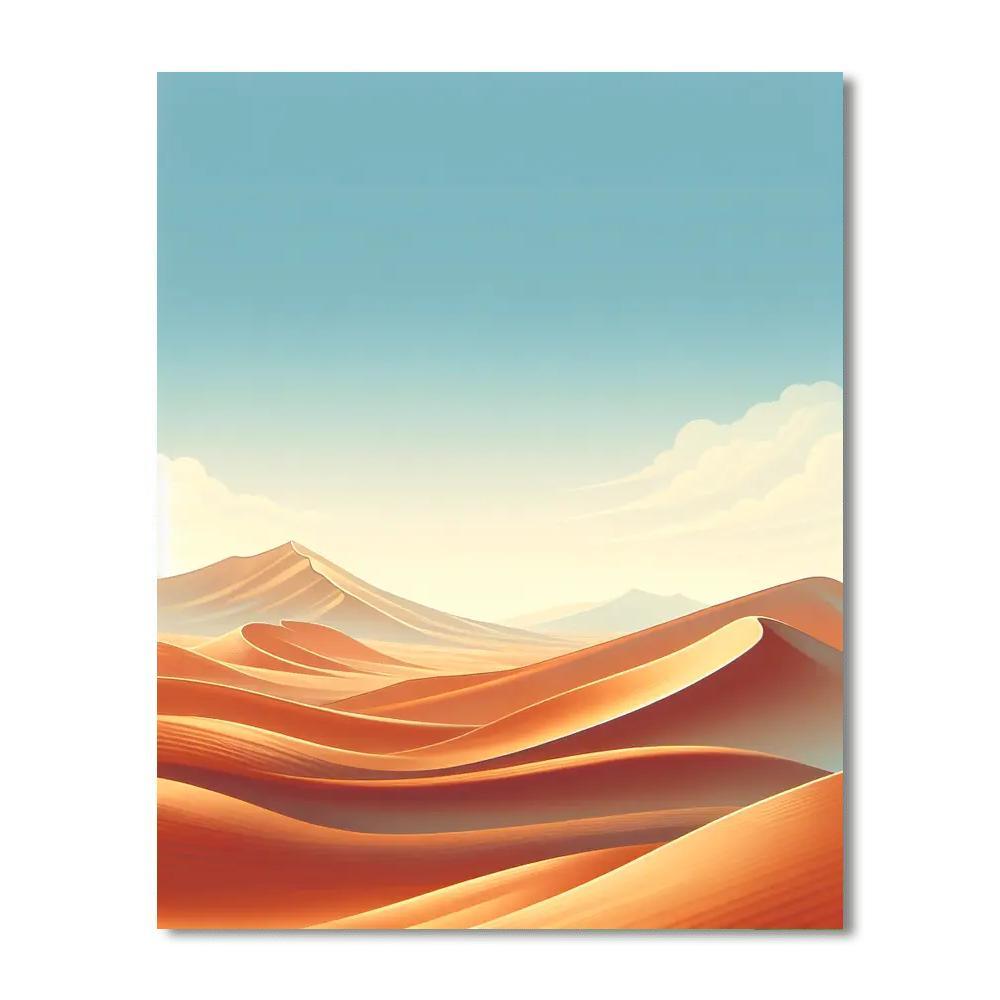 Desert Dunes Delight Paint By Numbers Art