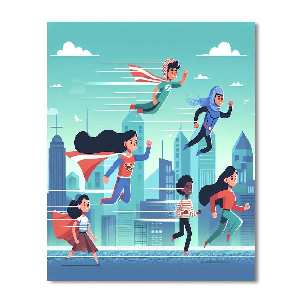 Super Kid Powers Number Painting