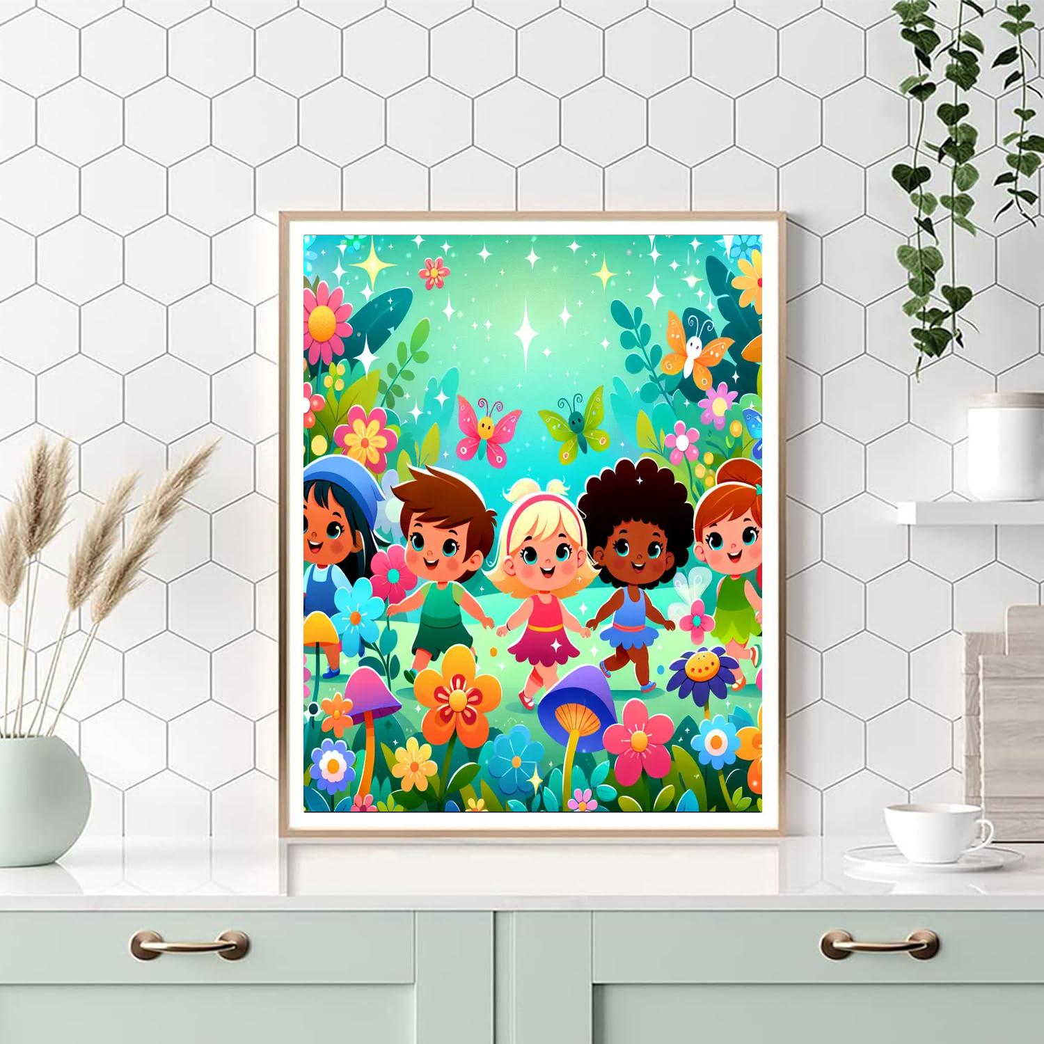 Rainbow Adventures In Fairyland Paint By Number