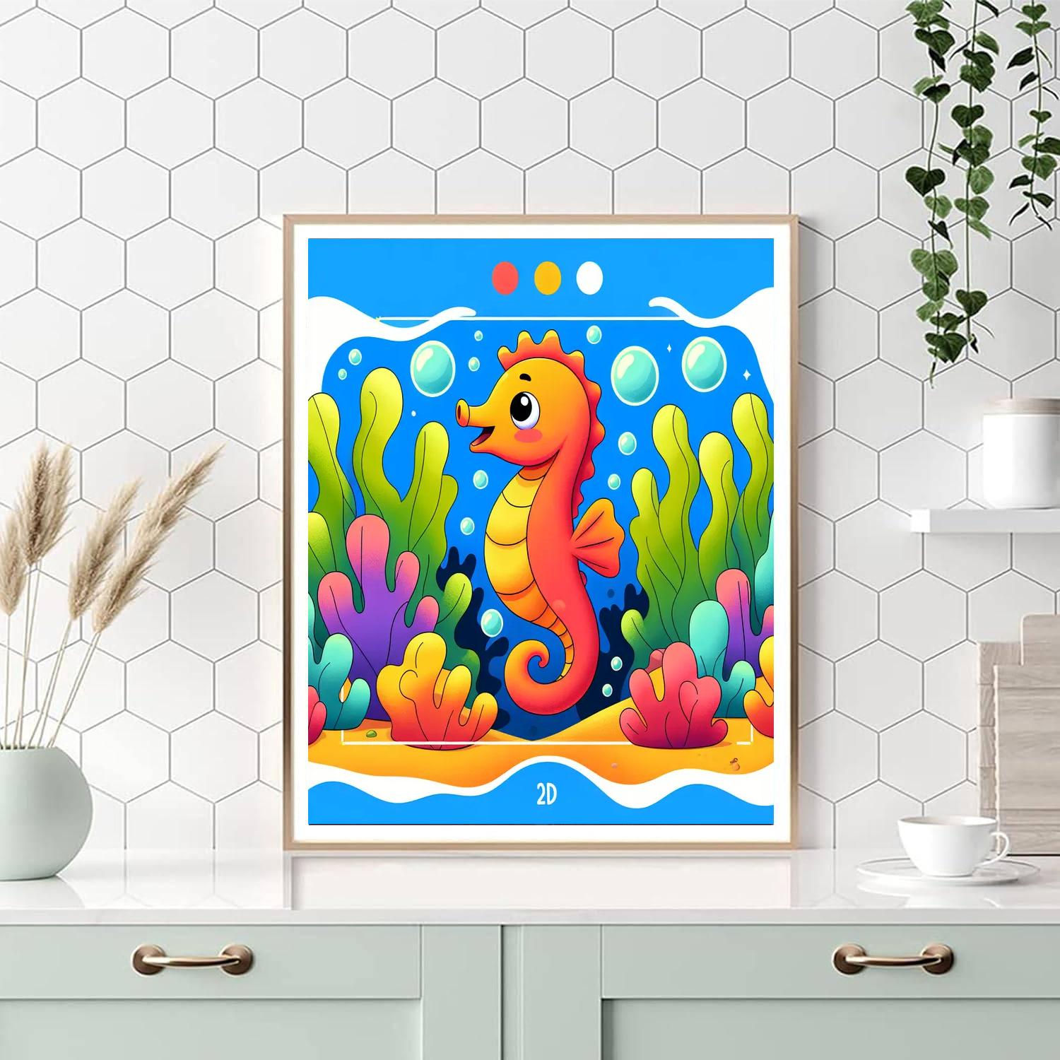 Underwater Wonders Adventure Painting Number Kit
