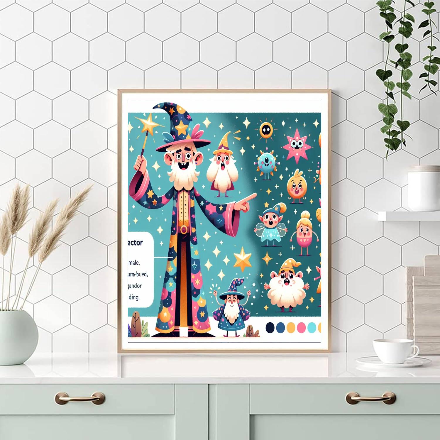 Magic Wizard Painting By Numbers Kit