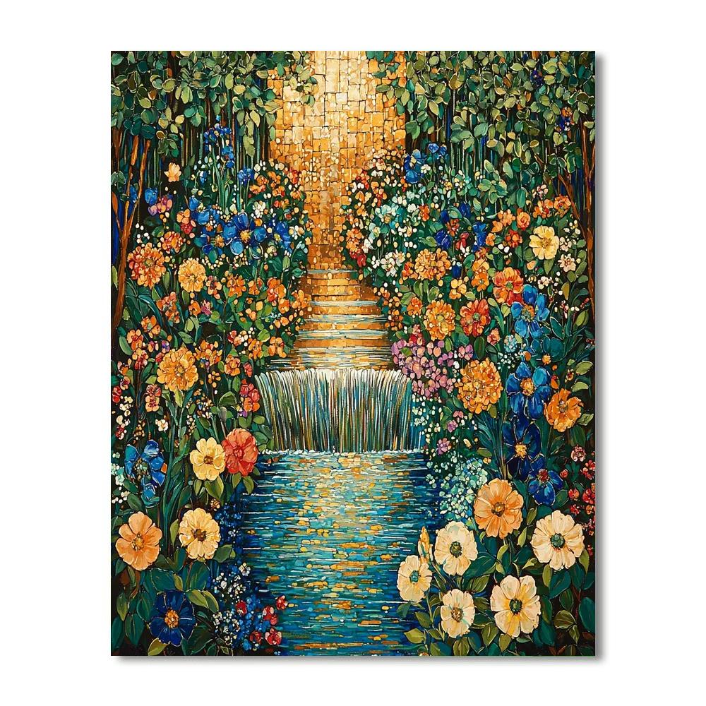 Gustav Klimt Inspired Mystical Oasis  Paint By Numbers