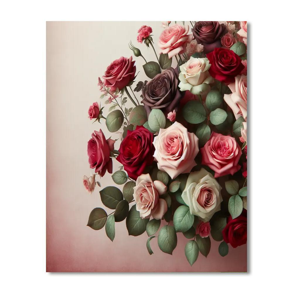 Timeless Rose Elegance - DIY Painting By Numbers Kit – Artistry Rack
