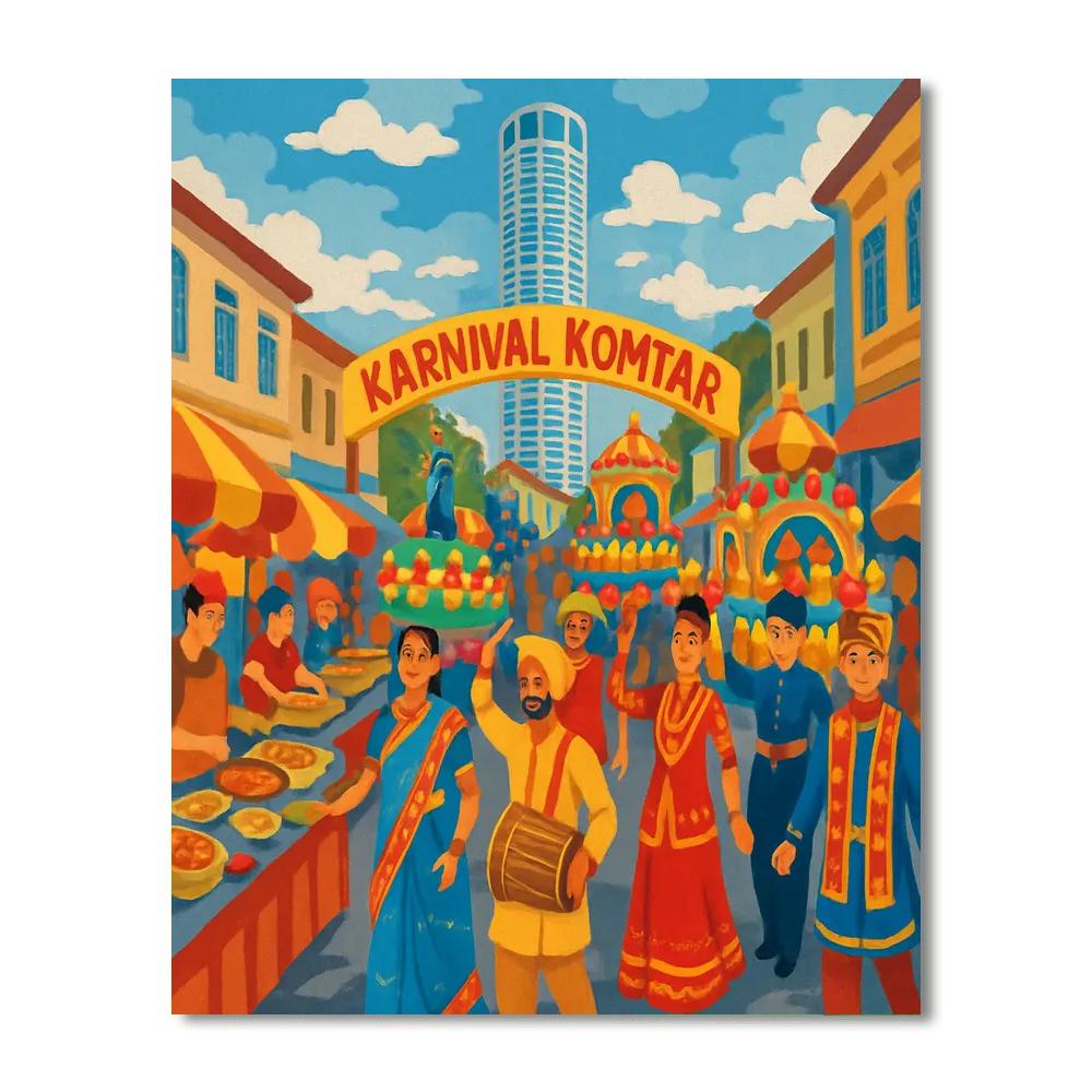 Karnival Komtar DIY Paint By Numbers