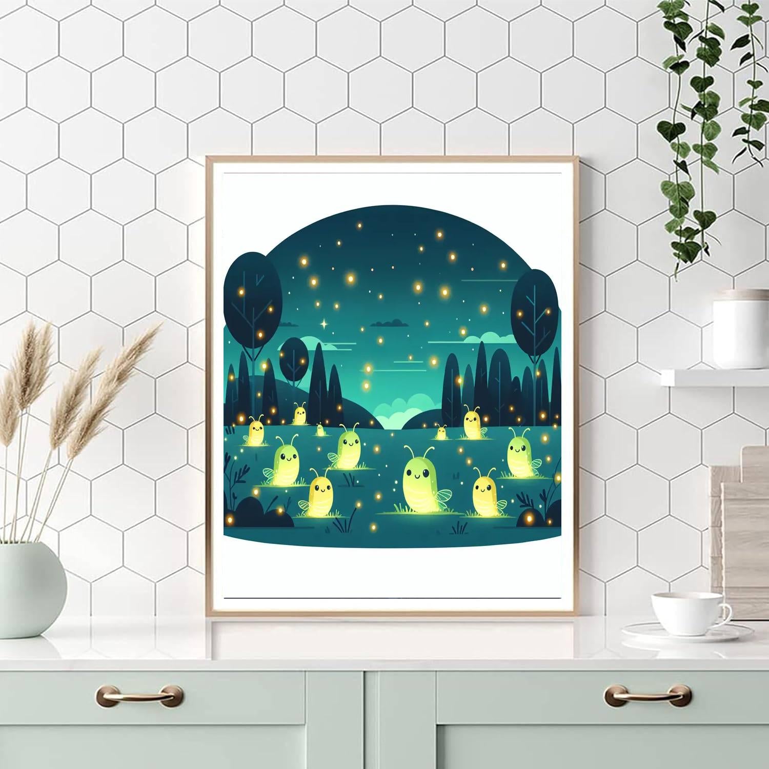 Festival Of Fireflies Paint By Numbers Art