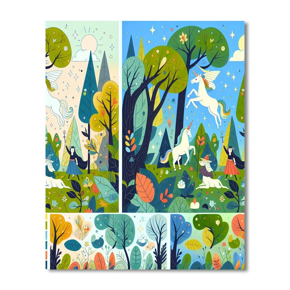 Fairy Tale Forest Enchantment DIY Paint By Numbers