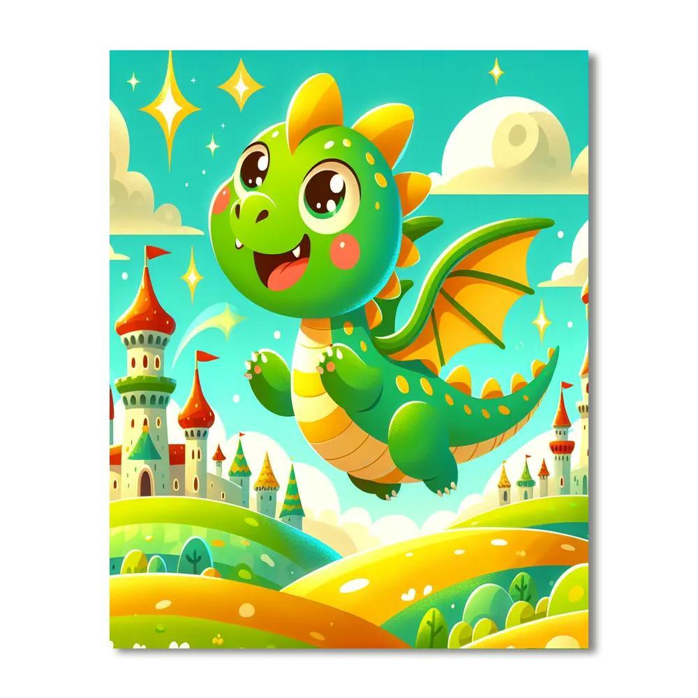 Adventurous Dragon Quest Numbered Painting Kits