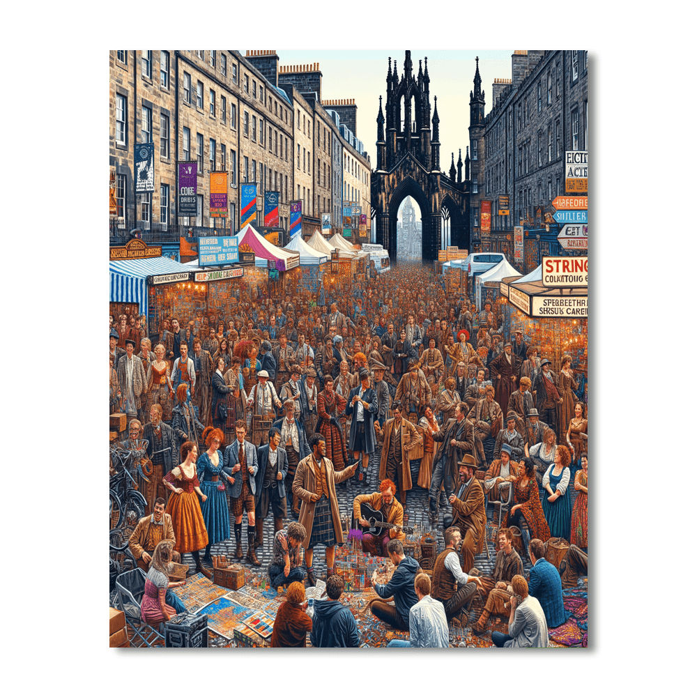 Edinburgh Fringe Festival - Edinburgh Painting By Numbers Kit