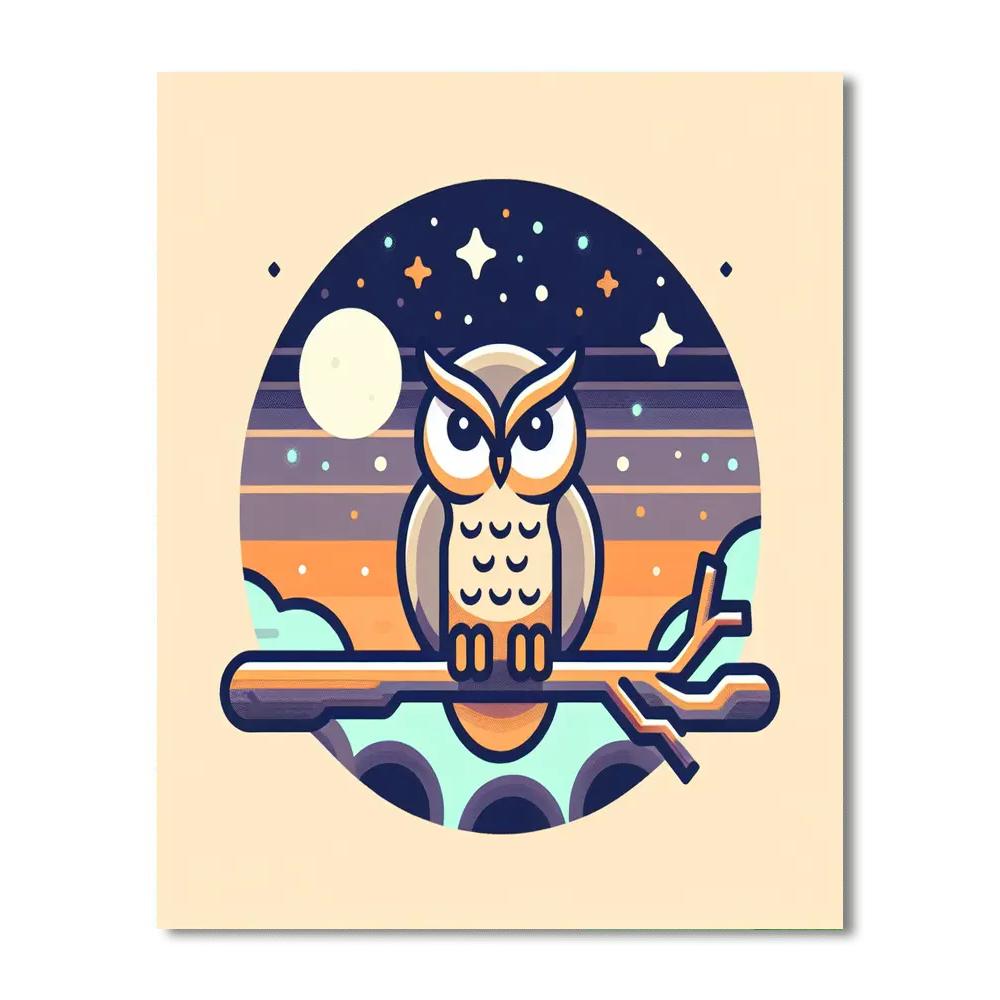 Wise Owl's Wisdom Numbered Painting Kits