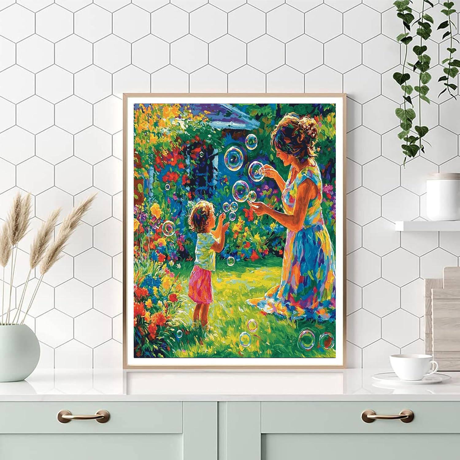 Joyful Bubble Moments Numbered Painting Kits