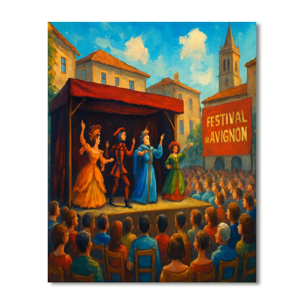 International Festival Of Theatre Painting By Numbers Kit