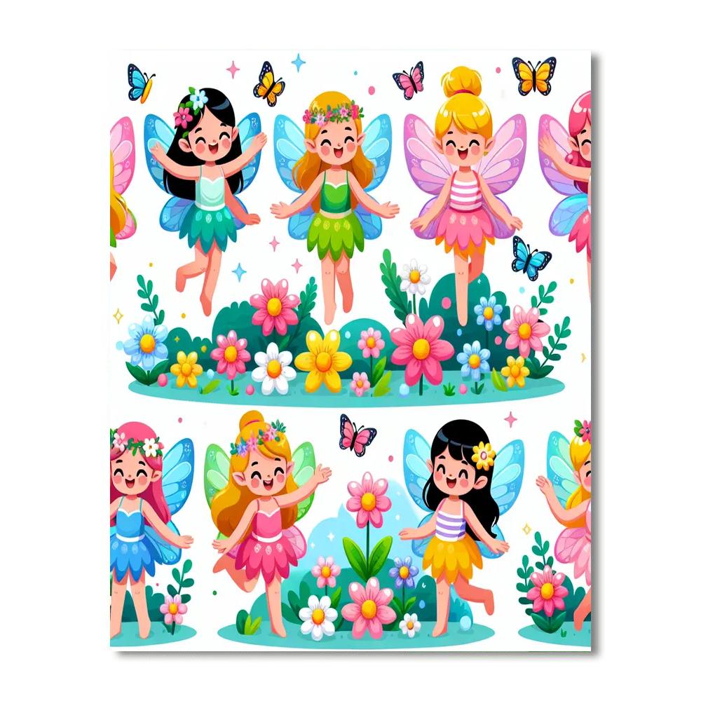 Fairy Garden Fun Painting Number Kit