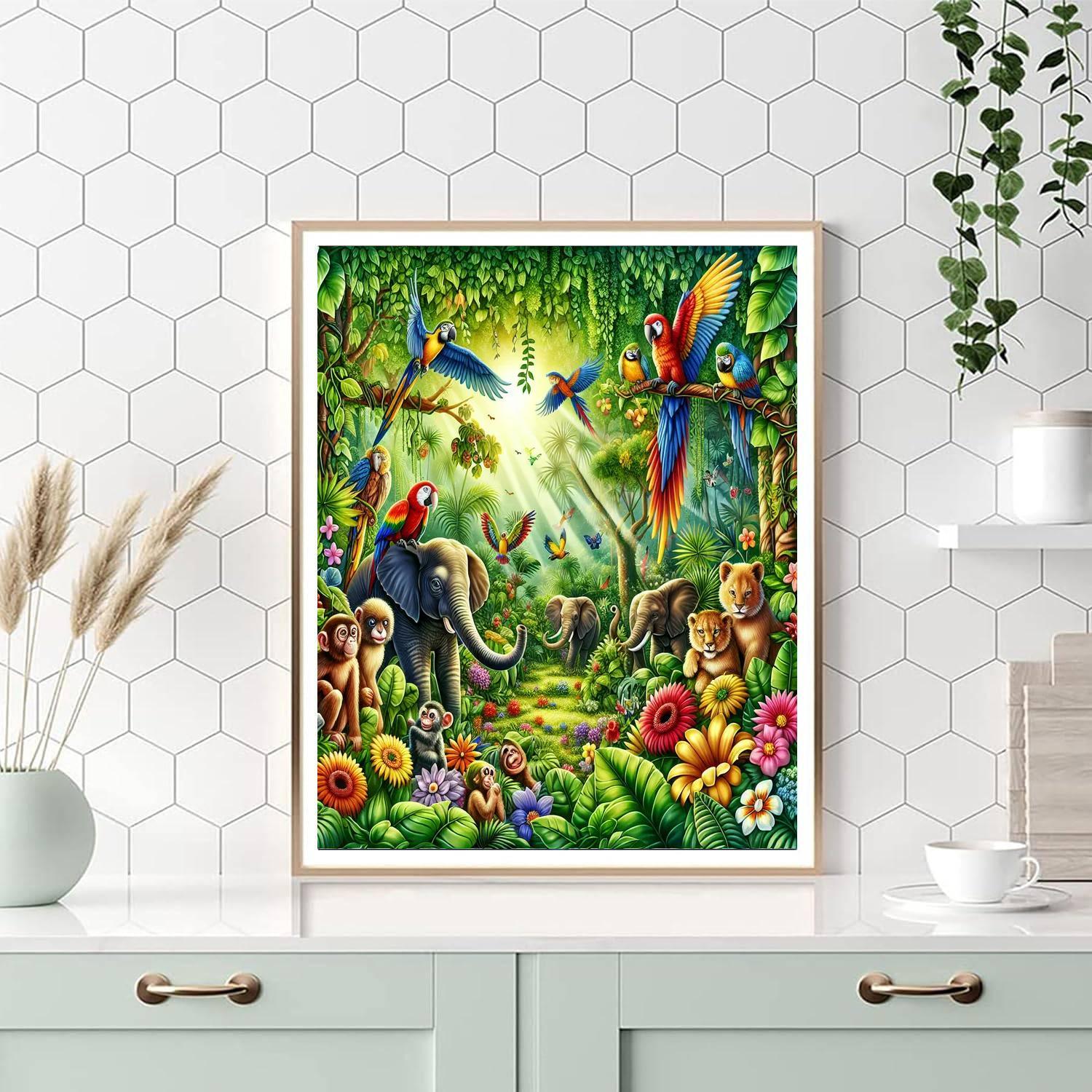 Fantasy Jungle Expedition Numbered Painting Kits
