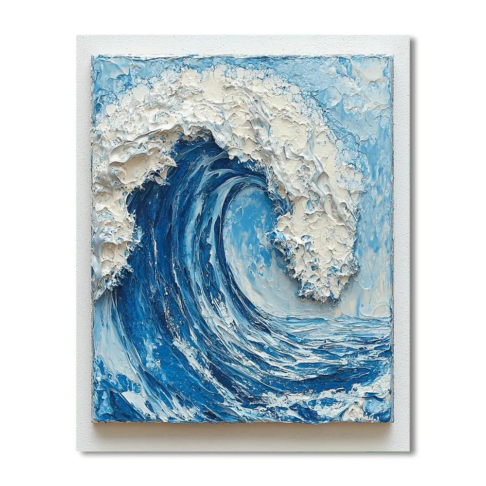 Michelangelo Inspired Stones Of The Ancient Waves  Painting By Numbers Kit