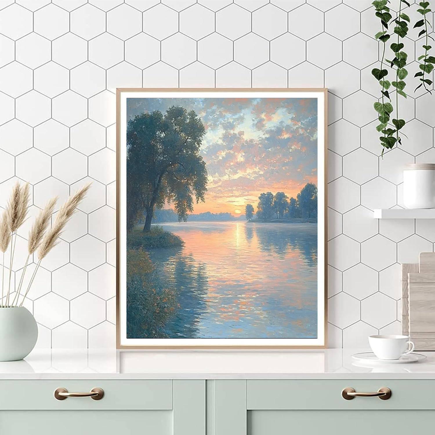 J.M.W. Turner Inspired Harmonious Horizons  Painting By Numbers Kit