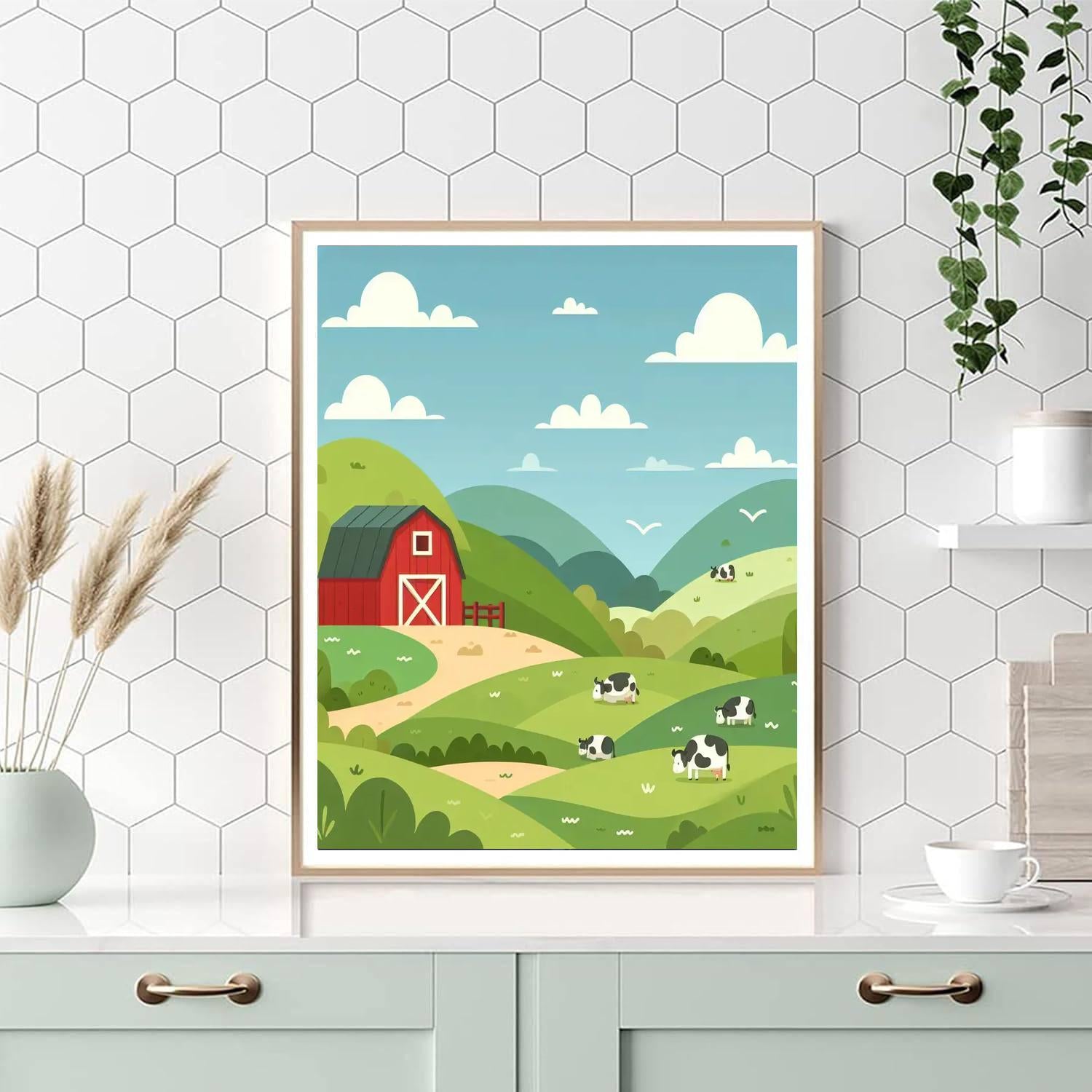 Quaint Countryside Numbered Painting Kits