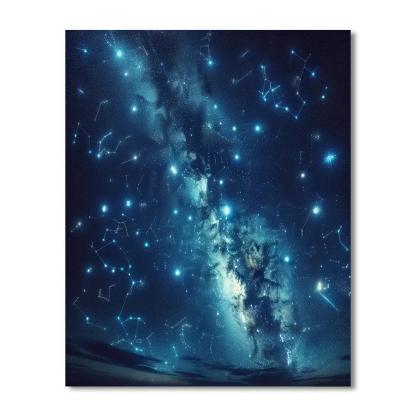 Astronomer's Night Sky DIY Paint By Numbers