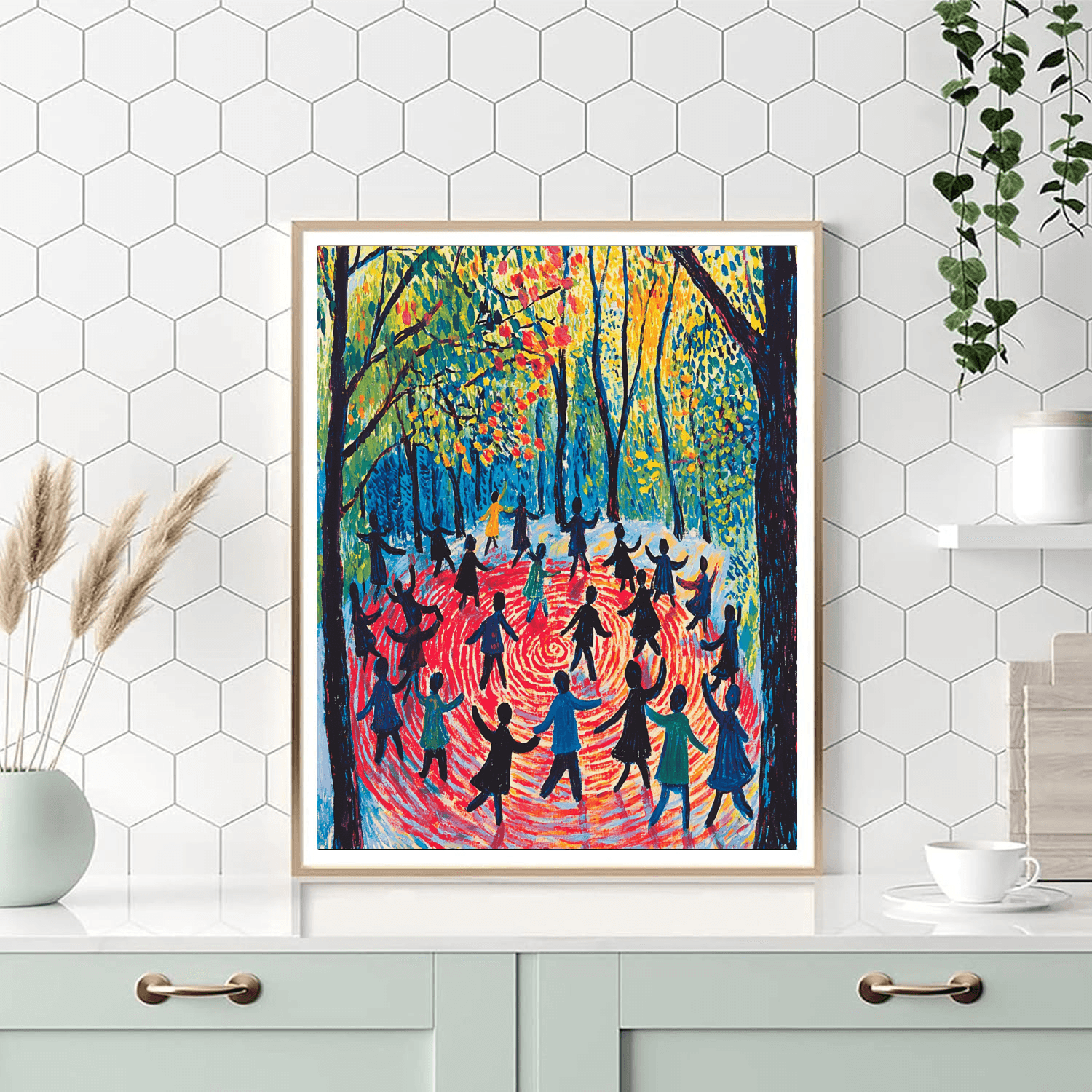 Henri Matisse Inspired Matisse's Joyous Dance  Painting By Numbers Kit