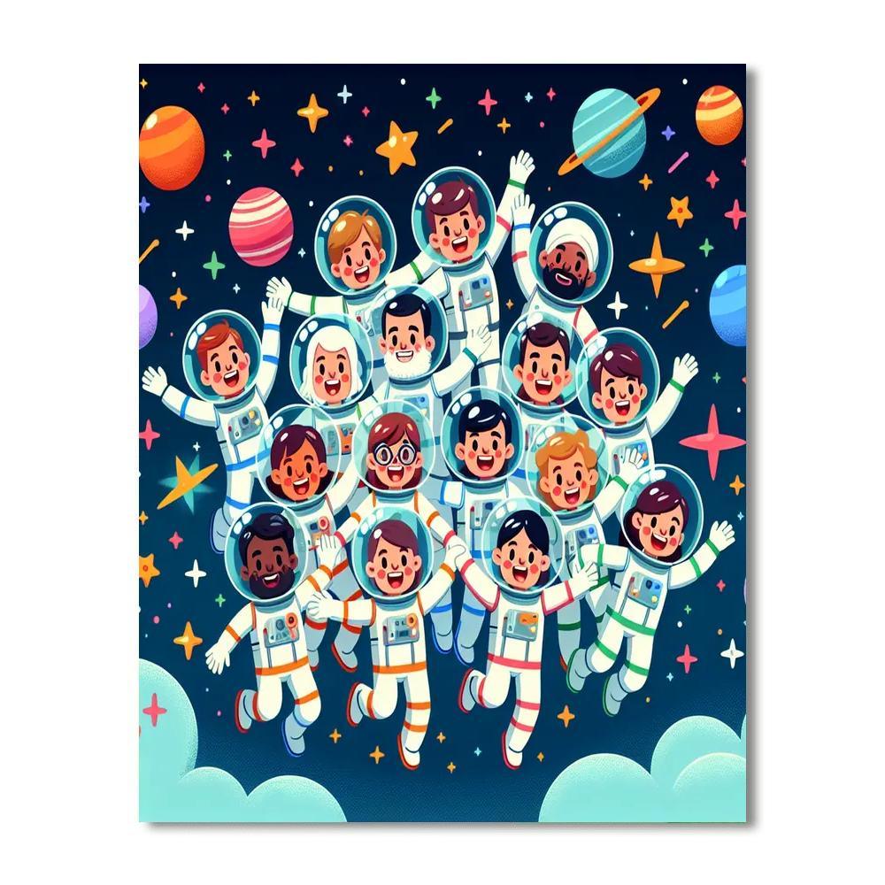 Amazing Astronaut Adventures Paint By Numbers Kits