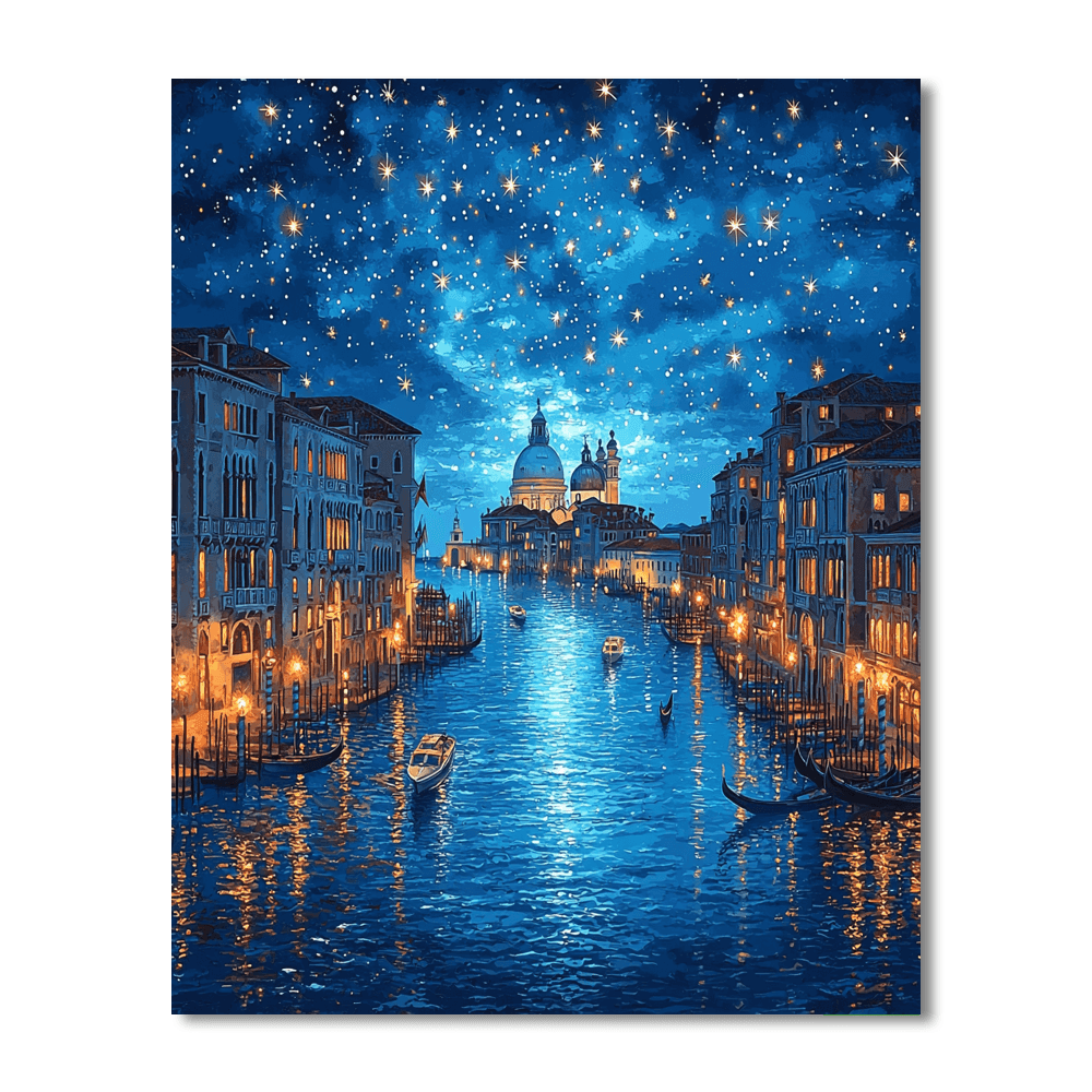 Canaletto Inspired Venetian Nights  Paint By Numbers