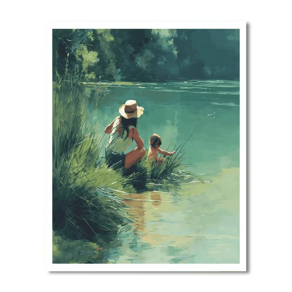 Shared Moments Of Reflection Painting Number Kit