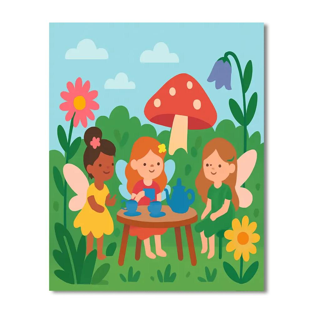 Fantastic Fairy Tea Garden Number Painting