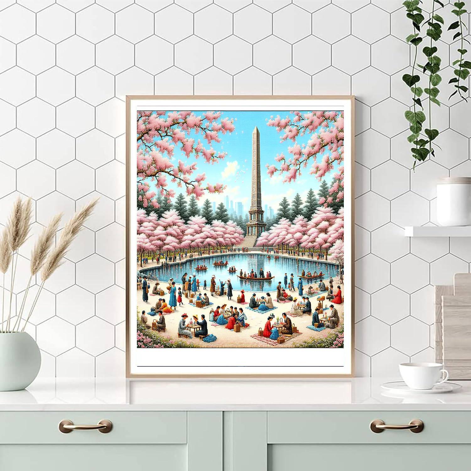 National Cherry Blossom Festival - Washington D.c. Numbered Painting Kits