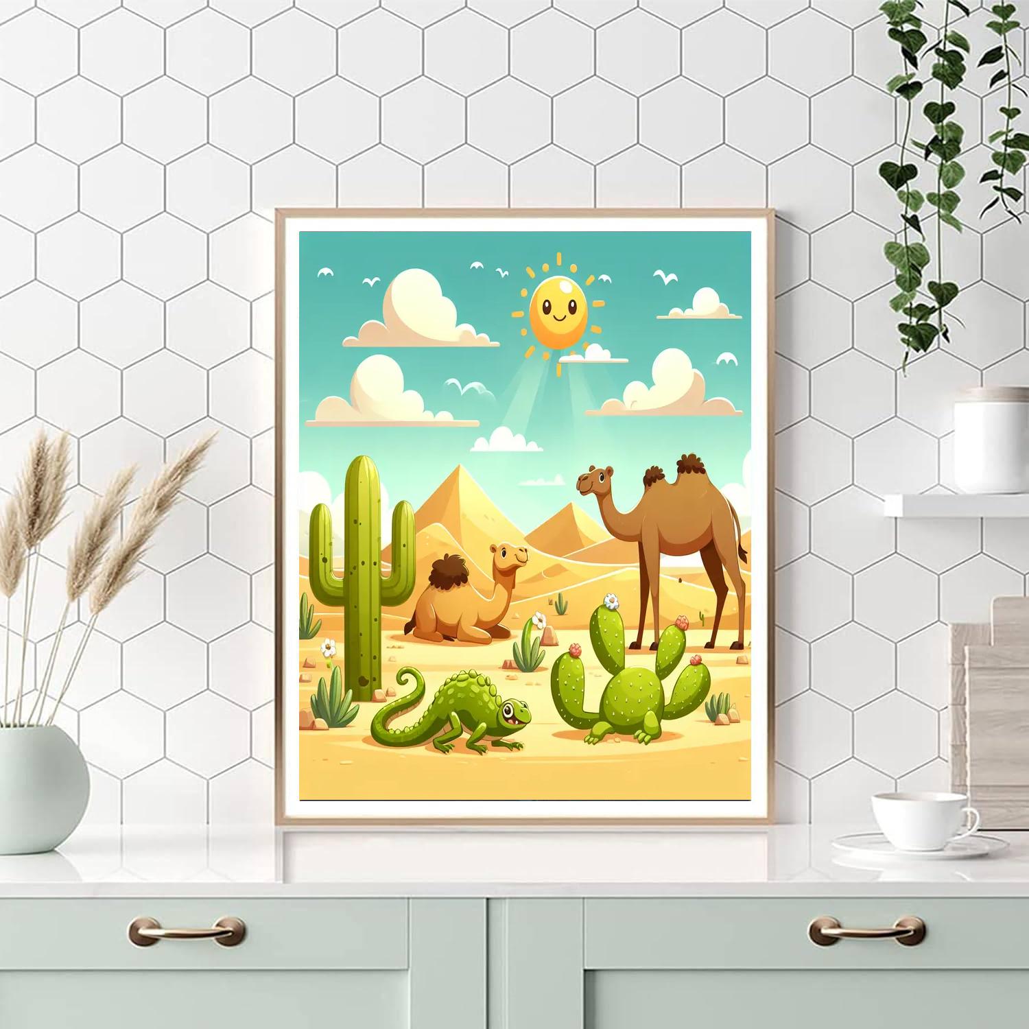 Delightful Desert Adventure Painting By Numbers Kit