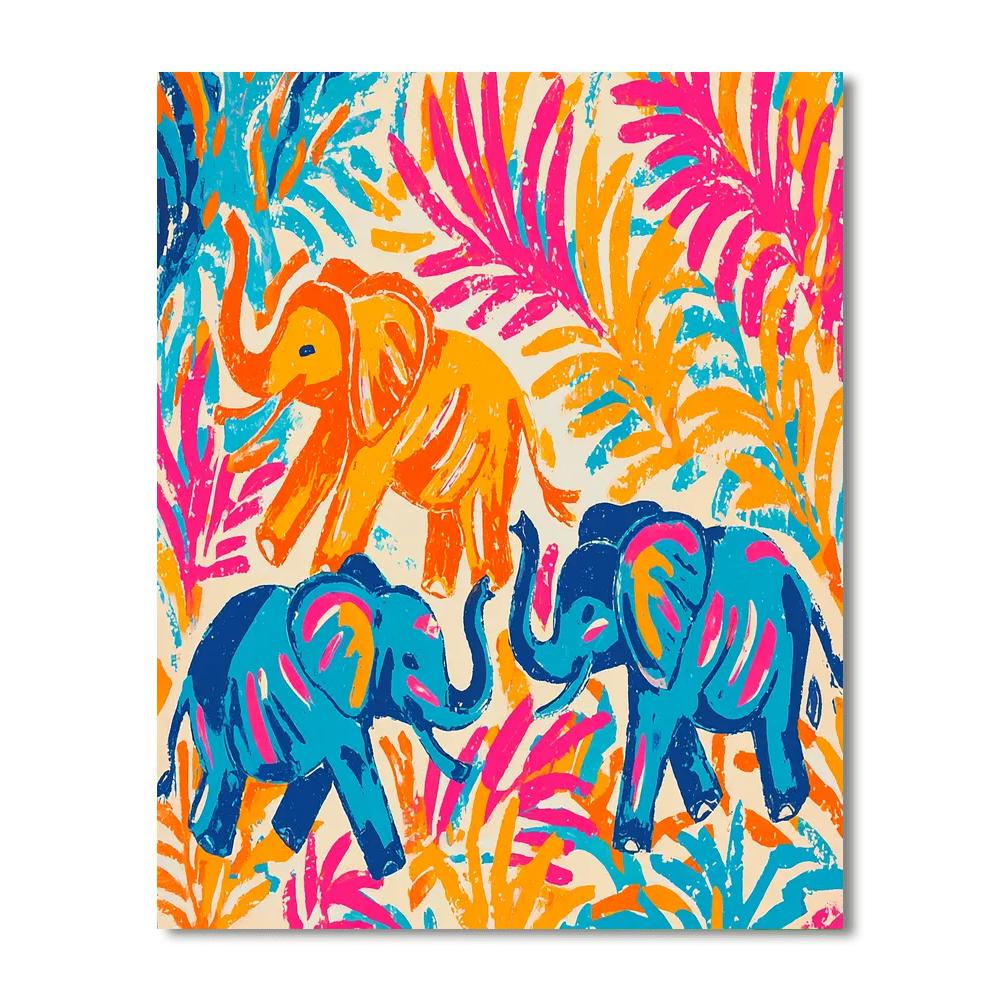 Henri Matisse Inspired Dance Of The Elephants  Paint By Numbers