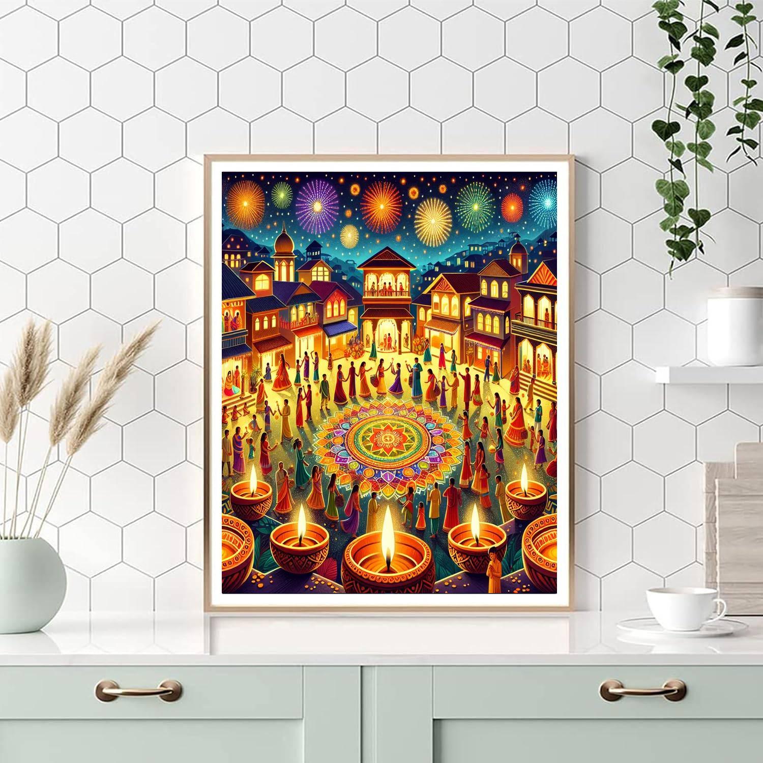 Diwali Festival - Fiji Painting Number Kit